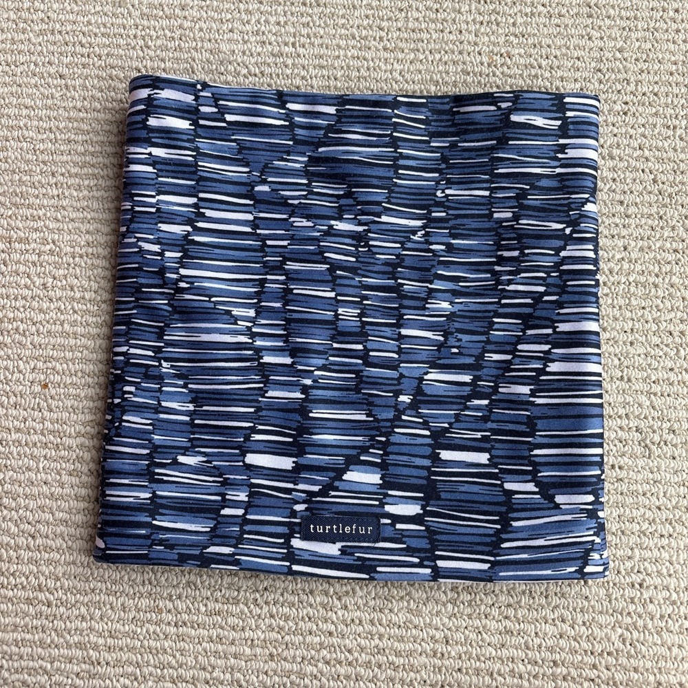Turtle Fur Fleece Lined Neck Gaiter Blue One Size Winter